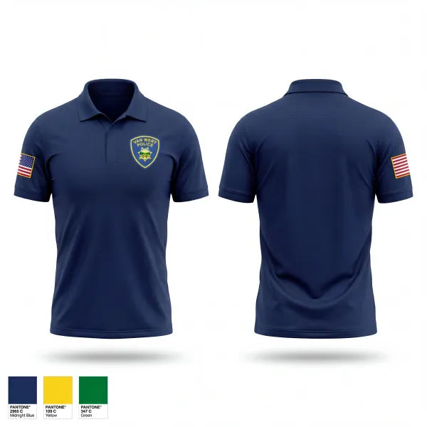 Short Sleeve Performance Polo, Van Wert Police Department, Police, Teamtime, Team time, sublimation, custom sports apparel, team uniforms, spirit wear, spiritwear, sports uniforms, custom shirts, team store, custom team store, fundraiser sports, apparel fundraiser