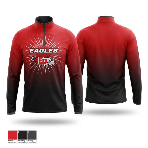 Quarter Zip Jacket, EP Eagles, Cheer, Teamtime, Team time, sublimation, custom sports apparel, team uniforms, spirit wear, spiritwear, sports uniforms, custom shirts, team store, custom team store, fundraiser sports, apparel fundraiser