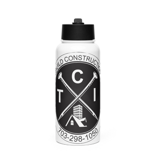 Trimbuild Construction, Inc. 97024654 Stainless Steel Water Bottle with a Straw Lid