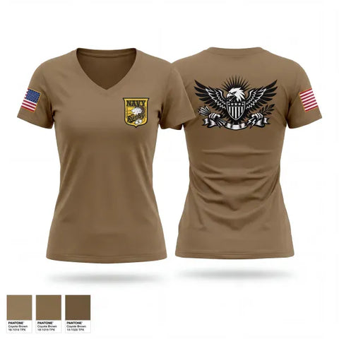 Womens Short Sleeve Vneck Shirt, Navy Rugby, Navy, Teamtime, Team time, sublimation, custom sports apparel, team uniforms, spirit wear, spiritwear, sports uniforms, custom shirts, team store, custom team store, fundraiser sports, apparel fundraiser