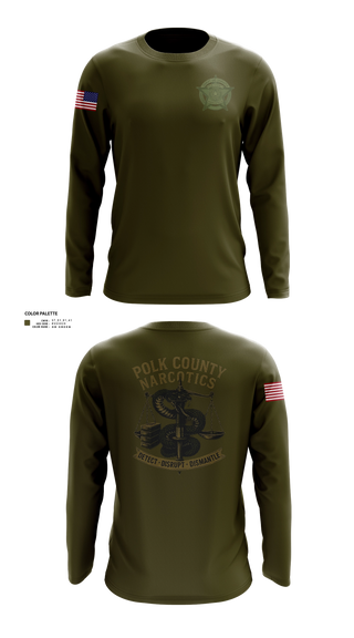 Long Sleeve Performance Shirt, POLK COUNTY NARCOTICS DIVISION, Police, Teamtime, Team time, sublimation, custom sports apparel, team uniforms, spirit wear, spiritwear, sports uniforms, custom shirts, team store, custom team store, fundraiser sports, apparel fundraiser
