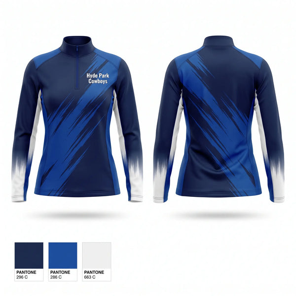 Quarter Zip Jacket, Hyde park cowboys, Cheer, Teamtime, Team time, sublimation, custom sports apparel, team uniforms, spirit wear, spiritwear, sports uniforms, custom shirts, team store, custom team store, fundraiser sports, apparel fundraiser