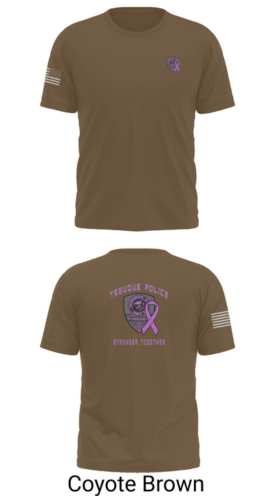 Tesuque Police Dept 47912639 Old School Cotton Feel Shirt - 10