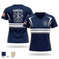 NIESA PROFESSIONAL FIRE FIGHTERS  - LOCAL 5633 Women's Short Sleeve V-neck Shirt - 1