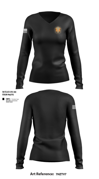 Womens Long Sleeve Vneck Shirt, AMEMS, , Teamtime, Team time, sublimation, custom sports apparel, team uniforms, spirit wear, spiritwear, sports uniforms, custom shirts, team store, custom team store, fundraiser sports, apparel fundraiser