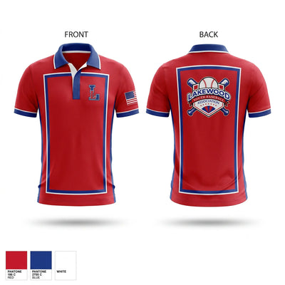 Lakewood Youth Baseball Association Short Sleeve Performance Polo - 1