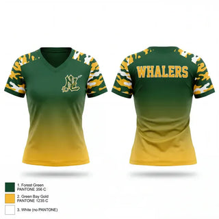 Womens Short Sleeve Vneck Shirt, Whalers, Wrestling, Teamtime, Team time, sublimation, custom sports apparel, team uniforms, spirit wear, spiritwear, sports uniforms, custom shirts, team store, custom team store, fundraiser sports, apparel fundraiser