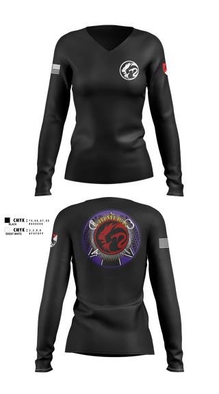 Womens Long Sleeve Vneck Shirt, Support, HHT, 1/11 ACR, Army, Teamtime, Team time, sublimation, custom sports apparel, team uniforms, spirit wear, spiritwear, sports uniforms, custom shirts, team store, custom team store, fundraiser sports, apparel fundraiser