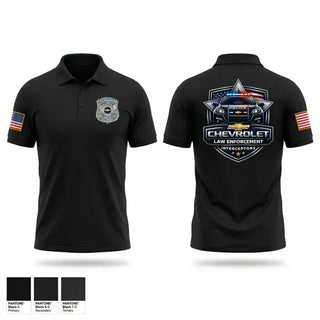 Short Sleeve Performance Polo, Chevrolet Police Interceptor, Police, Teamtime, Team time, sublimation, custom sports apparel, team uniforms, spirit wear, spiritwear, sports uniforms, custom shirts, team store, custom team store, fundraiser sports, apparel fundraiser