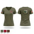 887 esfs 44915406 Women's Short Sleeve V-neck Shirt - 1