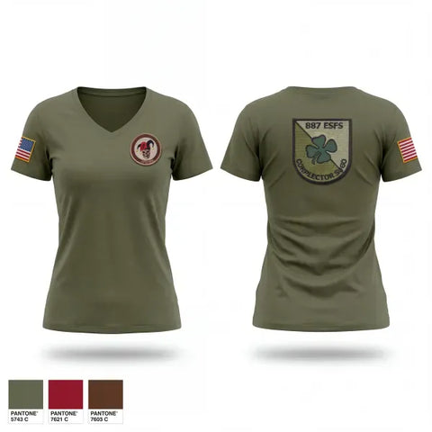 Womens Short Sleeve Vneck Shirt, 887 esfs, Air Force, Teamtime, Team time, sublimation, custom sports apparel, team uniforms, spirit wear, spiritwear, sports uniforms, custom shirts, team store, custom team store, fundraiser sports, apparel fundraiser