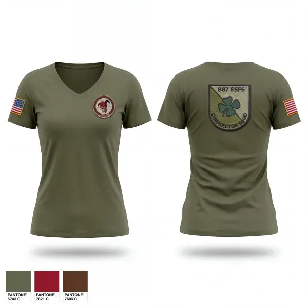 Womens Short Sleeve Vneck Shirt, 887 esfs, Air Force, Teamtime, Team time, sublimation, custom sports apparel, team uniforms, spirit wear, spiritwear, sports uniforms, custom shirts, team store, custom team store, fundraiser sports, apparel fundraiser