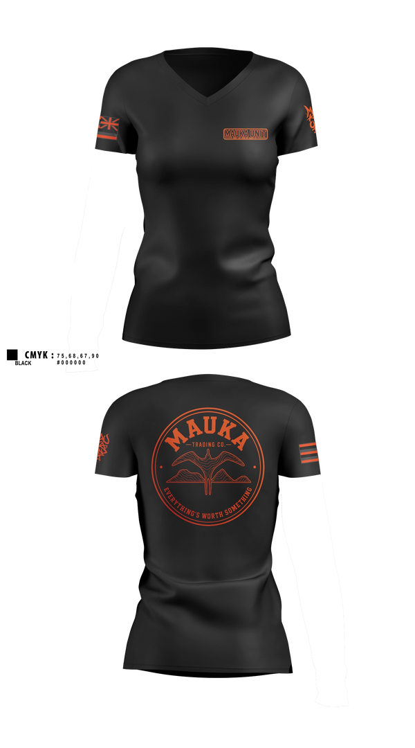 Womens Short Sleeve Vneck Shirt, MAUKA TRADING CO., Police, Teamtime, Team time, sublimation, custom sports apparel, team uniforms, spirit wear, spiritwear, sports uniforms, custom shirts, team store, custom team store, fundraiser sports, apparel fundraiser