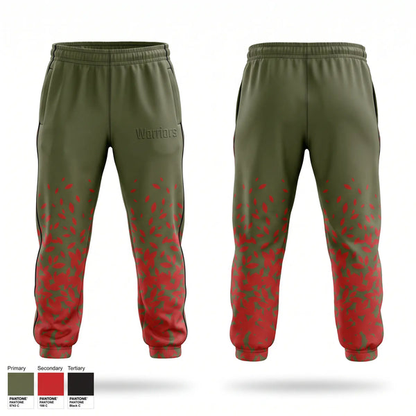 Sweatpants, Warriors, Men's Basketball, Teamtime, Team time, sublimation, custom sports apparel, team uniforms, spirit wear, spiritwear, sports uniforms, custom shirts, team store, custom team store, fundraiser sports, apparel fundraiser