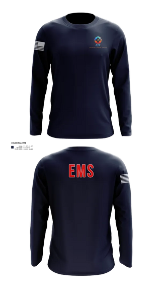 Long Sleeve Performance Shirt, OTF EMS, EMS/EMT, Teamtime, Team time, sublimation, custom sports apparel, team uniforms, spirit wear, spiritwear, sports uniforms, custom shirts, team store, custom team store, fundraiser sports, apparel fundraiser