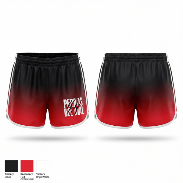Womens Shorts, PERROS DEL MAL, Men's Soccer, Teamtime, Team time, sublimation, custom sports apparel, team uniforms, spirit wear, spiritwear, sports uniforms, custom shirts, team store, custom team store, fundraiser sports, apparel fundraiser