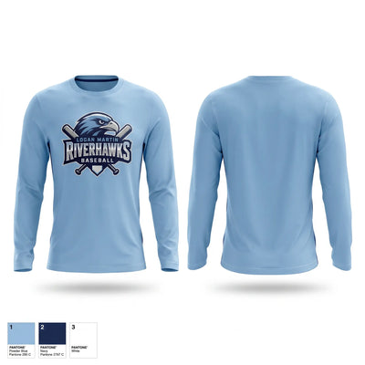 Logan Martin Riverhawks Long Sleeve Performance Shirt - 2