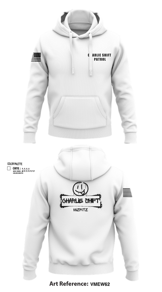 Hoodie, Charlie Shift Patrol, , Teamtime, Team time, sublimation, custom sports apparel, team uniforms, spirit wear, spiritwear, sports uniforms, custom shirts, team store, custom team store, fundraiser sports, apparel fundraiser