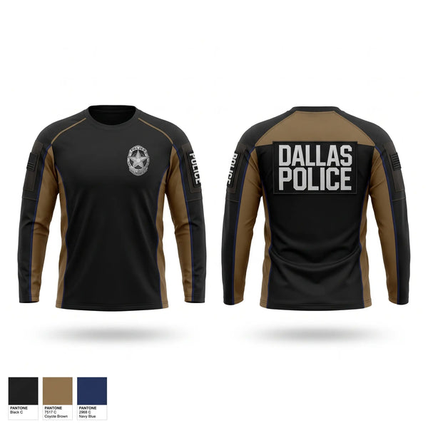 Long Sleeve Performance Shirt, Dallas Police Department, Police, Teamtime, Team time, sublimation, custom sports apparel, team uniforms, spirit wear, spiritwear, sports uniforms, custom shirts, team store, custom team store, fundraiser sports, apparel fundraiser