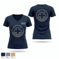 Benton County E.M.S. 42277463 Women's Short Sleeve V-neck Shirt - 1