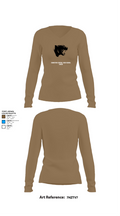 Edmeston Central High School Cheer 72476003 Women's Long Sleeve V-neck Shirt - 1