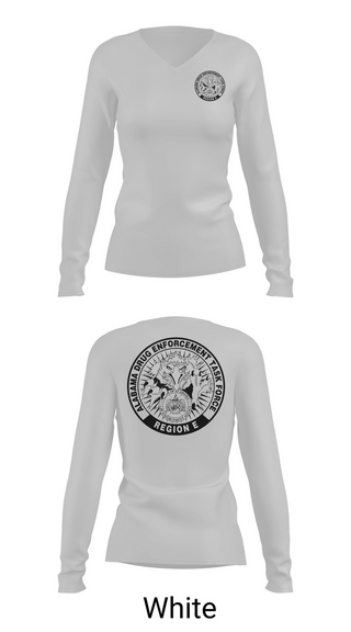 Womens Long Sleeve Vneck Shirt, Alabama Drug Enforcement Task Force, Police, Teamtime, Team time, sublimation, custom sports apparel, team uniforms, spirit wear, spiritwear, sports uniforms, custom shirts, team store, custom team store, fundraiser sports, apparel fundraiser