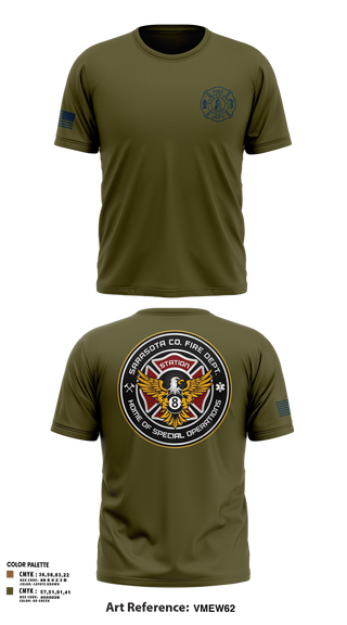 Old School Cotton Feel Shirt, Sarasota County Fire Department, , Teamtime, Team time, sublimation, custom sports apparel, team uniforms, spirit wear, spiritwear, sports uniforms, custom shirts, team store, custom team store, fundraiser sports, apparel fundraiser
