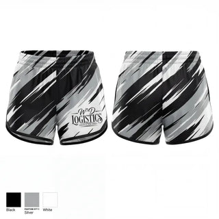 Womens Shorts, W3D Logistics, Bowling, Teamtime, Team time, sublimation, custom sports apparel, team uniforms, spirit wear, spiritwear, sports uniforms, custom shirts, team store, custom team store, fundraiser sports, apparel fundraiser