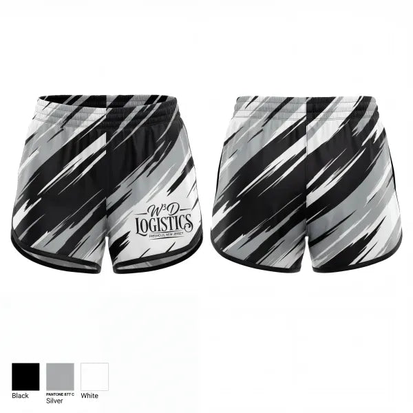 Womens Shorts, W3D Logistics, Bowling, Teamtime, Team time, sublimation, custom sports apparel, team uniforms, spirit wear, spiritwear, sports uniforms, custom shirts, team store, custom team store, fundraiser sports, apparel fundraiser