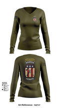 2-47 infantry 3rd BRG 10th MTN 15406658 Women's Long Sleeve V-neck Shirt - 101