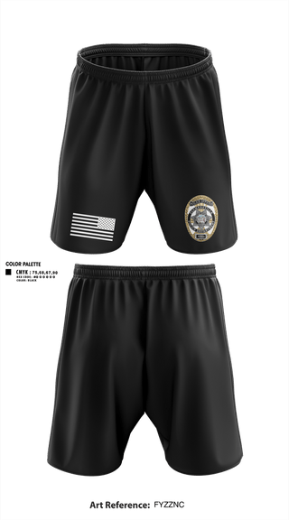 Athletic Shorts With Pockets, Farmersville Police, Police, Teamtime, Team time, sublimation, custom sports apparel, team uniforms, spirit wear, spiritwear, sports uniforms, custom shirts, team store, custom team store, fundraiser sports, apparel fundraiser