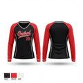 CGGLL 95428028 Women's Long Sleeve V-neck Shirt - 1