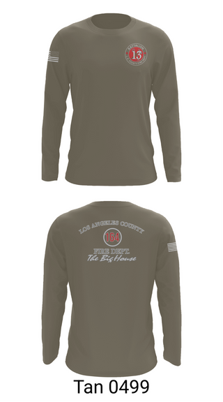 Long Sleeve Performance Shirt, LA County Firehouse 164, Fire Department, Teamtime, Team time, sublimation, custom sports apparel, team uniforms, spirit wear, spiritwear, sports uniforms, custom shirts, team store, custom team store, fundraiser sports, apparel fundraiser