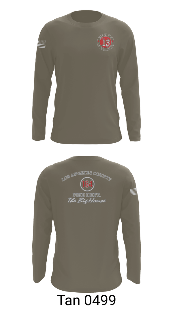 Long Sleeve Performance Shirt, LA County Firehouse 164, Fire Department, Teamtime, Team time, sublimation, custom sports apparel, team uniforms, spirit wear, spiritwear, sports uniforms, custom shirts, team store, custom team store, fundraiser sports, apparel fundraiser