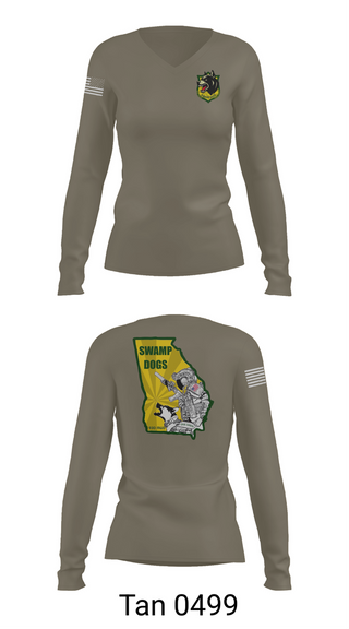 Womens Long Sleeve Vneck Shirt, 93D MP DET (MWD), , Teamtime, Team time, sublimation, custom sports apparel, team uniforms, spirit wear, spiritwear, sports uniforms, custom shirts, team store, custom team store, fundraiser sports, apparel fundraiser