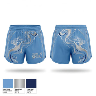 Womens Shorts, County Line Smoke, Baseball, Teamtime, Team time, sublimation, custom sports apparel, team uniforms, spirit wear, spiritwear, sports uniforms, custom shirts, team store, custom team store, fundraiser sports, apparel fundraiser