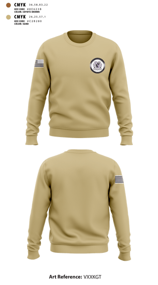 Crew Neck Sweatshirt, Kappa lambda chi, Army, Teamtime, Team time, sublimation, custom sports apparel, team uniforms, spirit wear, spiritwear, sports uniforms, custom shirts, team store, custom team store, fundraiser sports, apparel fundraiser