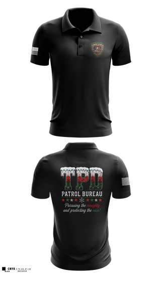Short Sleeve Performance Polo, Patrol Bureau, Police, Teamtime, Team time, sublimation, custom sports apparel, team uniforms, spirit wear, spiritwear, sports uniforms, custom shirts, team store, custom team store, fundraiser sports, apparel fundraiser
