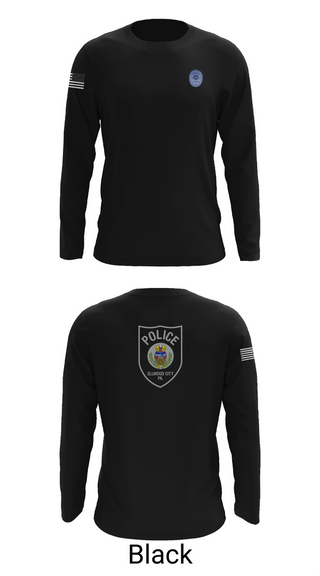 Long Sleeve Performance Shirt, Ellwood city police, Police, Teamtime, Team time, sublimation, custom sports apparel, team uniforms, spirit wear, spiritwear, sports uniforms, custom shirts, team store, custom team store, fundraiser sports, apparel fundraiser