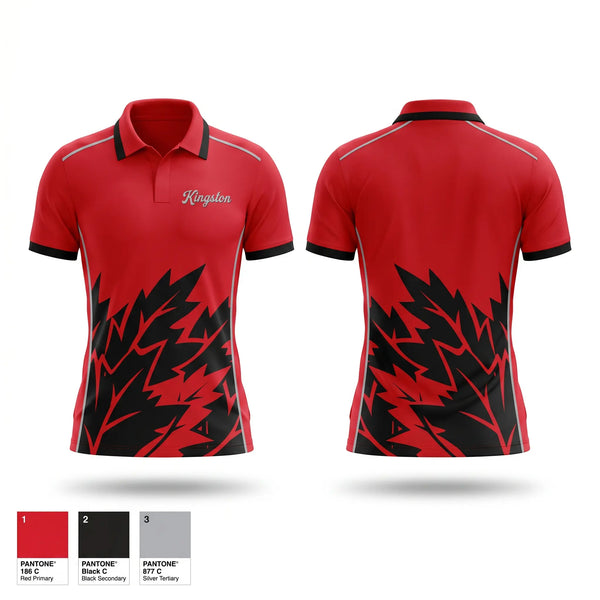 Short Sleeve Performance Polo, Kingston Redskins, Baseball, Teamtime, Team time, sublimation, custom sports apparel, team uniforms, spirit wear, spiritwear, sports uniforms, custom shirts, team store, custom team store, fundraiser sports, apparel fundraiser