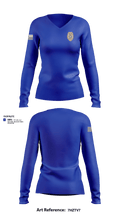 Port St. Joe Police Department 39713109 Women's Long Sleeve V-neck Shirt - 2