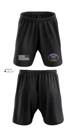Athletic Shorts With Pockets, Webb City Police Department, Police, Teamtime, Team time, sublimation, custom sports apparel, team uniforms, spirit wear, spiritwear, sports uniforms, custom shirts, team store, custom team store, fundraiser sports, apparel fundraiser