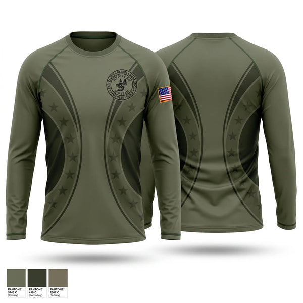 Long Sleeve Performance Shirt, ESU K9, Police, Teamtime, Team time, sublimation, custom sports apparel, team uniforms, spirit wear, spiritwear, sports uniforms, custom shirts, team store, custom team store, fundraiser sports, apparel fundraiser