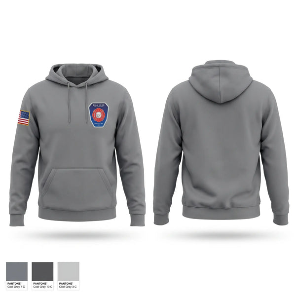 Hoodie, Bull Head, Fire Department, Teamtime, Team time, sublimation, custom sports apparel, team uniforms, spirit wear, spiritwear, sports uniforms, custom shirts, team store, custom team store, fundraiser sports, apparel fundraiser