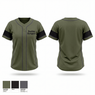 Two Button Softball Jersey, Rudder rangers, Softball, Teamtime, Team time, sublimation, custom sports apparel, team uniforms, spirit wear, spiritwear, sports uniforms, custom shirts, team store, custom team store, fundraiser sports, apparel fundraiser
