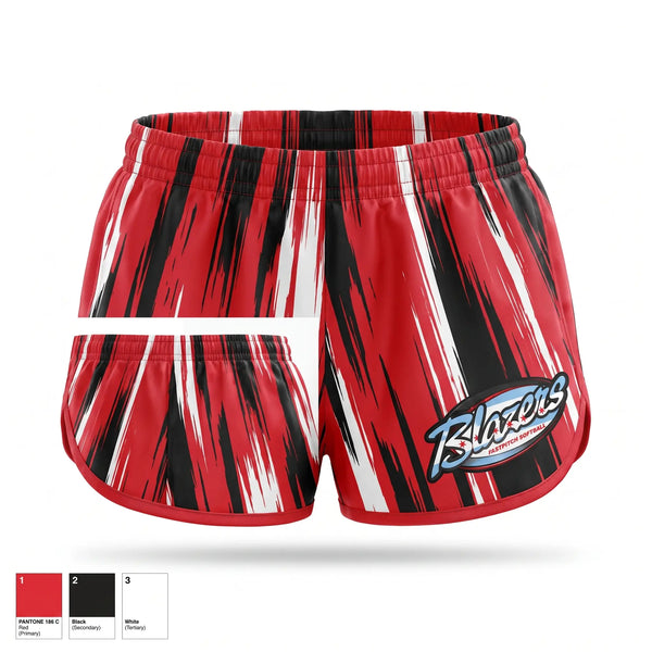 Womens Shorts, Blazers, Softball, Teamtime, Team time, sublimation, custom sports apparel, team uniforms, spirit wear, spiritwear, sports uniforms, custom shirts, team store, custom team store, fundraiser sports, apparel fundraiser