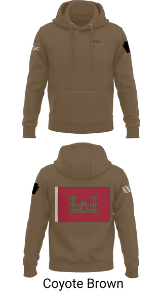 Hoodie, B 103 EN BN, National Guard, Teamtime, Team time, sublimation, custom sports apparel, team uniforms, spirit wear, spiritwear, sports uniforms, custom shirts, team store, custom team store, fundraiser sports, apparel fundraiser