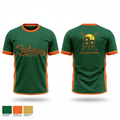 Benjamin Franklin High School Softball 66979497 Old School Cotton Feel Shirt - 2