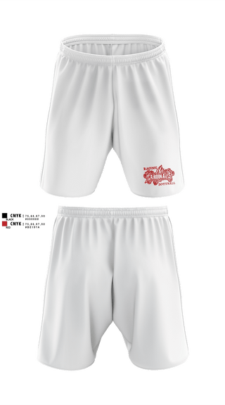 Athletic Shorts With Pockets, Raging Cardinals, Softball, Teamtime, Team time, sublimation, custom sports apparel, team uniforms, spirit wear, spiritwear, sports uniforms, custom shirts, team store, custom team store, fundraiser sports, apparel fundraiser