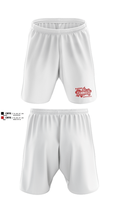 Raging Cardinals 3214463 Athletic Shorts With Pockets - 2